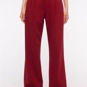 Women's A&F Sloane Low Rise Tailored Wide Leg Pant sz 10